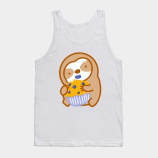 Cute Blueberry Muffin Sloth Tank Top